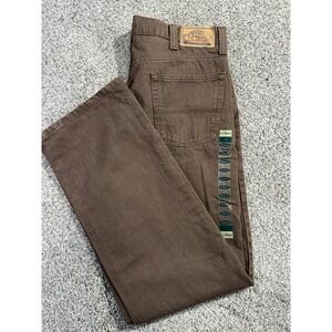 NWT L.L Bean Men's Jeans Brown Denim Standard Fit 36x32